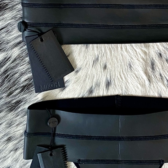 MIKOH RINCON NEOPRENE CUTOUT BANDEAU BIKINI, SZ S - Picture 5 of 13